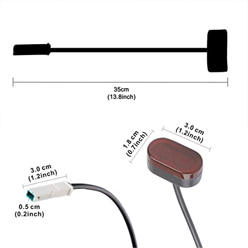 Yungeln Guardabarros Trasero para Scooter con Luces traseras Compatible con Scooter eléctrico Xiaomi 1S M365 Pro