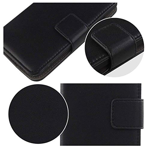 YZKJ Funda para Crosscall Trekker M1 Core,Flip PU Cuero Boton Magnetico Protectora Case Caso Soporte Billetera Tapa Carcasa Cover para Crosscall Trekker M1 Core (4.5") - Negro