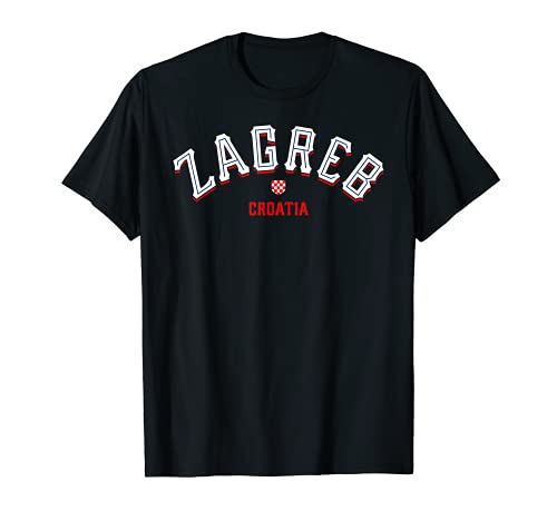 Zagreb, Croacia Capital de Croacia Viajes Camiseta