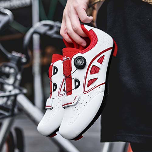 Zapatilla de Ciclismo Hombre para Carretera y Montaña Zapatilla de Ciclismo - Zapatos de Bicicleta de Carretera Calzado Deportivo de MTB Transpirable Calzado de Ciclismo y Senderismo Interior Zap