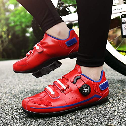 Zapatillas Bicicleta Montaña Hombre Zapatillas de Bicicleta Unisex Calzado Deportivo de MTB Transpirable Zapatos de Ciclismo para Ciclismo de Carretera y Ciclismo de montaña para Bicicleta de Mon