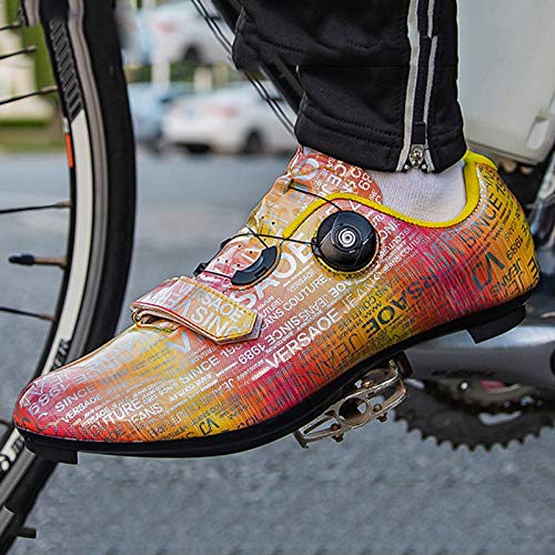 Zapatillas Ciclismo MTB Hombre Zapatilla de Ciclismo Hombre Zapatos de Bicicleta de Carretera Calzado Deportivo de MTB Transpirable Zapatillas de Deporte al Aire Libre Antideslizante Zapatillas d