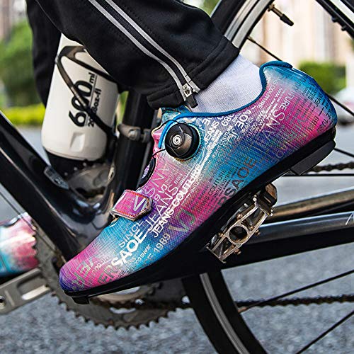 Zapatillas Ciclismo MTB Hombre Zapatilla de Ciclismo Unisex Zapatos de Ciclismo para Carretera Calzado Deportivo de MTB Transpirable al Aire Libre Antideslizante Zapatillas de Ciclismo