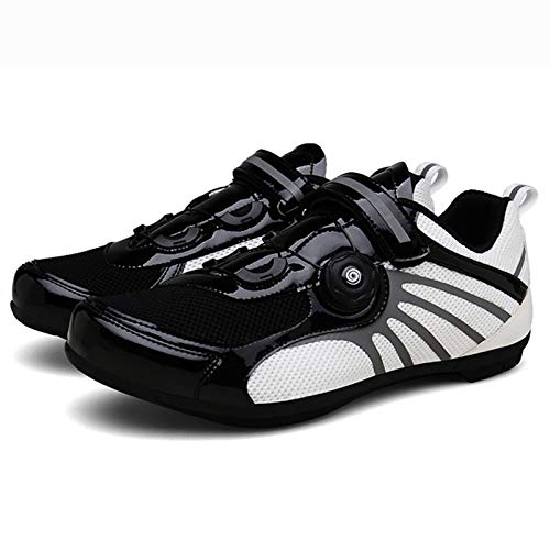 Zapatillas Ciclismo MTB Hombre Zapatillas de Bicicleta Unisex, Zapatos de Bicicleta de Montaña Antideslizante Transpirable Zapatillas de Bicicleta de Carretera y Montaña Antideslizante Zapatillas