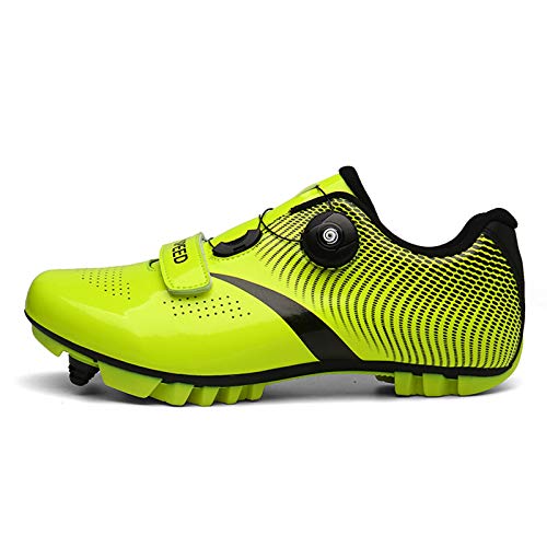 Zapatillas de Ciclismo MTB para Hombres Mujer Zapatillas De Bicicleta de Montaña Zapatillas Ciclismo Carretera Antideslizantes Respirables Calzado de Ciclismo