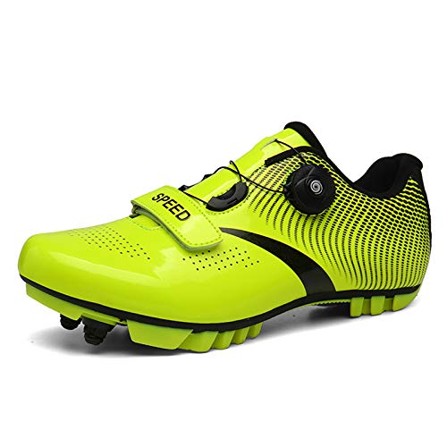 Zapatillas de Ciclismo MTB para Hombres Mujer Zapatillas De Bicicleta de Montaña Zapatillas Ciclismo Carretera Antideslizantes Respirables Calzado de Ciclismo