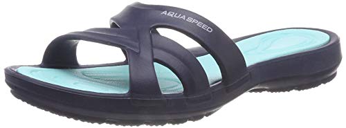 Zapatillas de piscina Panama Speed ​​para mujer, azul marino / turquesa, 41 EU