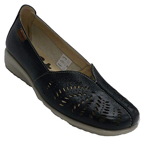 Zapato Descanso Mujer Cerrado Calado 48 Hours en Azul Marino Talla 35