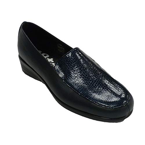 Zapatos Cerrados Mujer simulando Serpiente 48 Hours en Azul Marino Talla 35