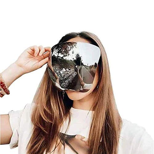 ZAYALI Oversized Huge Big Mask Shield Full Face Polarized Large Mirror Sunglasses,Face Shield Sunglasses, Shield Visor Sunglasses, Flat Top Mirrored Mono Lens, UV Protection (A)