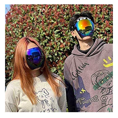 ZAYALI Oversized Huge Big Mask Shield Full Face Polarized Large Mirror Sunglasses,Face Shield Sunglasses, Shield Visor Sunglasses, Flat Top Mirrored Mono Lens, UV Protection (A)