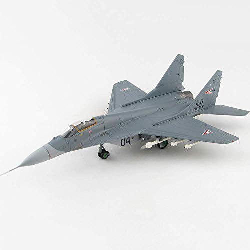 ZCYXQR 1/72 Escala Militar FMIG-29A Fighter Fulcrum Negro 04 Fuerza aérea húngara Modelo de aleación Juguetes para Adultos y Regalo 9,5 Pulgadas X 5,9 Pulgadas