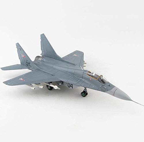 ZCYXQR 1/72 Escala Militar FMIG-29A Fighter Fulcrum Negro 04 Fuerza aérea húngara Modelo de aleación Juguetes para Adultos y Regalo 9,5 Pulgadas X 5,9 Pulgadas