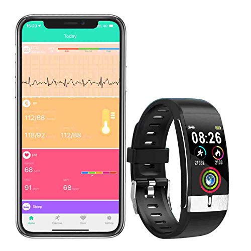 Zeerkeer Pulsera Actividad ECG+PPG Reloj Inteligente Fitness Tracker Podómetro Monitor de Sueño Contador de Calorías Pasos Mujeres Hombres