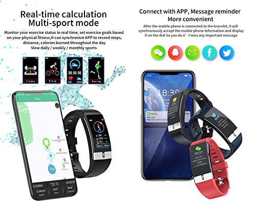 Zeerkeer Pulsera Actividad ECG+PPG Reloj Inteligente Fitness Tracker Podómetro Monitor de Sueño Contador de Calorías Pasos Mujeres Hombres