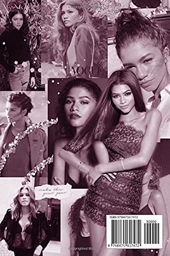 Zendaya Notebook: Zendaya Notebook Journal Gift,120 Lined Paper Book for Writing, Perfect Present for Fans, Notebook Diary 6 X 9 Inches