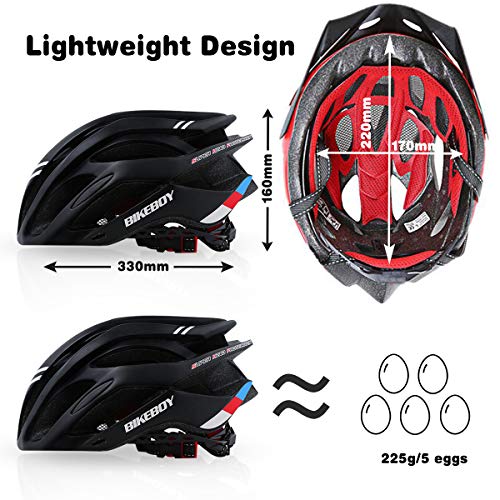 Zeroall Casco de Bicicleta para Hombre Mujer Ligero Ajustable Casco de Ciclo Cascos de Ciclismo para Bicicleta Patineta Scooter(Negro)