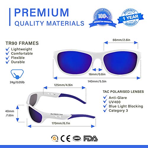 ZILLERATE Gafas de Sol Hombre Polarizadas Gafas de Sol Polarizadas Hombre y Mujer, Gafas de Sol Deportivas, Ciclismo Pesca Golf Running Conducción, Protección UV400, Montura Ligera Y Envolvente