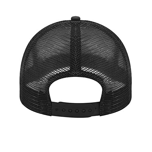 ZORIN Bill Plaid Baseball Gorras 3D Mesh Sombreros Marco Fénix Fire and Ice Flame El Snapback Negro