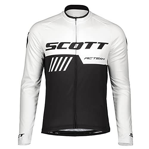 ZQD Ciclismo Maillot Hombres Jersey + Pantalones Largos Culote Mangas Largas de Ciclismo Conjunto de Ropa, Pantalones Acolchados de Gel 9D MTB Camisa de Montar, Camisa de Carreras Camisa de Ciclismo