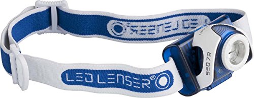 Zweibrueder Led Lenser SEO 7R - Linterna frontal, color azul