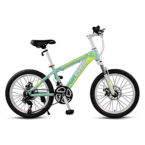 ZXQZ Bicicletas de Montaña de 24 Velocidades, Bicicletas de Carretera para Niños de 22 '' con Frenos de Disco Dobles Delanteros Y Traseros, para Niños y Niñas de 140-165 Cm (Color : Green)