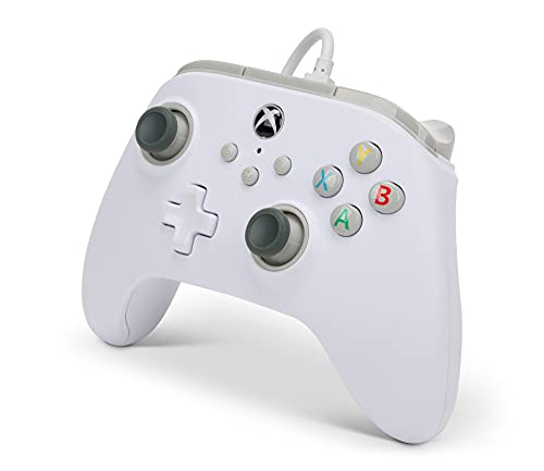 - Mando con Cable Powera Para Xbox Series X|S - Blanco (Xbox Series X)