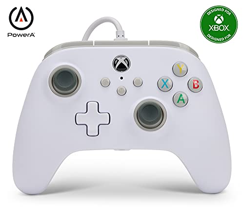 - Mando con Cable Powera Para Xbox Series X|S - Blanco (Xbox Series X)