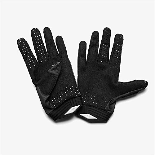 100% Itrack 100% Glove Guantes, Unisex Adulto, Black/Charcoal, SM