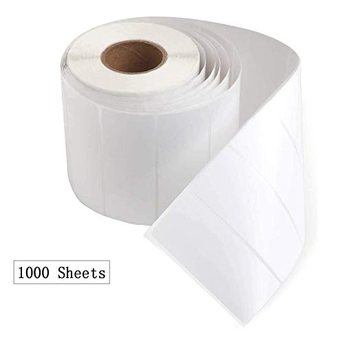 1000 Piezas Etiquetas Adhesivas Blanco, Etiquetas Adhesivas Pegatinas, Etiquetas Multiuso de Nombre, para Cocina, Oficina, Tarro de Mermelada(50 × 30 mm)