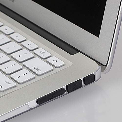 12pcs / Set Silicona Anti-Dust Plug Cover Tapón Laptop USB Dust Plug Cover Negro
