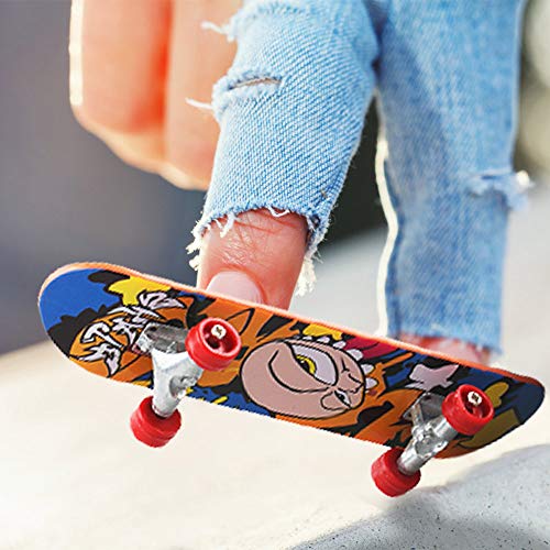 15 Pcs Patinetas Dedo Diapasón Mini Finger Skateboard,Juguete en Dedo,Juguete Juegos Deportivos Regalo para Niños Regalos Reyes Niños (Color Aleatorio)