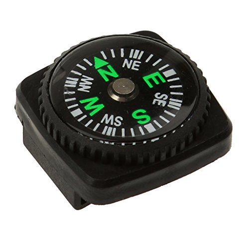 1x Brújula Con Reloj Funda Pulsera Paracord Banda Brújulas para Deportes y Aire Libre