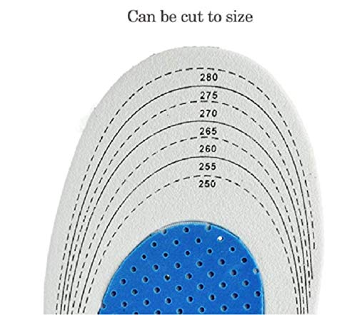 2 Double Plantar Fasciitis Arch Support Insoles For Men And Women Shoe Inserts, Orthopedic Insoles For Flat Feet, Foot Health Sole Pad For Shoes Insert Arch Sup (L:250-280 MM)