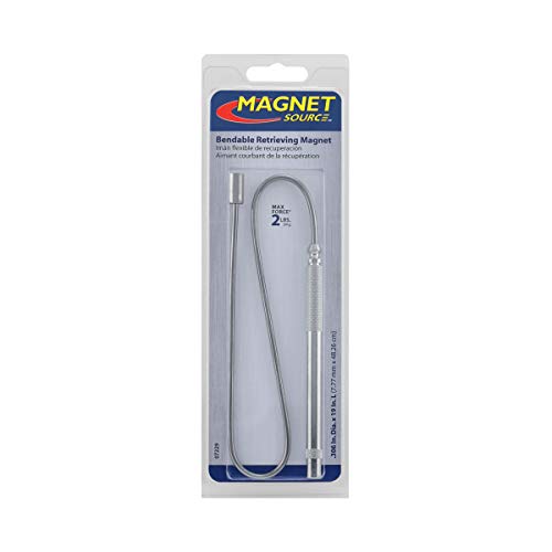 (2) - Master Magnetics 07229 Bendable Magnetic Pick-Up Tool and Retrieving Magnet, 19" Length, 0.9kg. Hold, Multicolor
