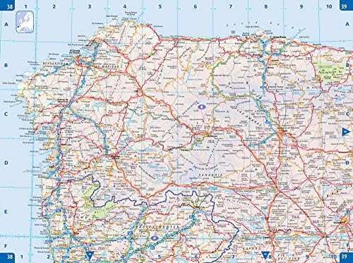 2021 Collins Essential Road Atlas Europe [Idioma Inglés]: A4 Spiral (Collins Road Atlas)