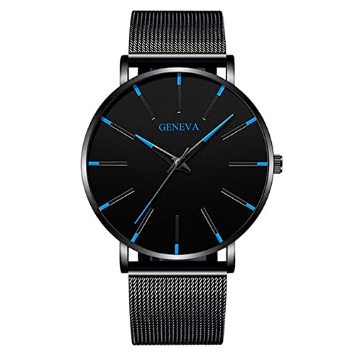 2021 Relogio Masculino Minimalist Men Fashion Ultra Thin Relojes Simple Men Business Acero Inoxidable Cinturón de Malla Reloj de Cuarzo