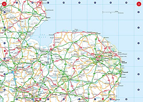2022 Collins Handy Road Atlas Britain: A5 Spiral