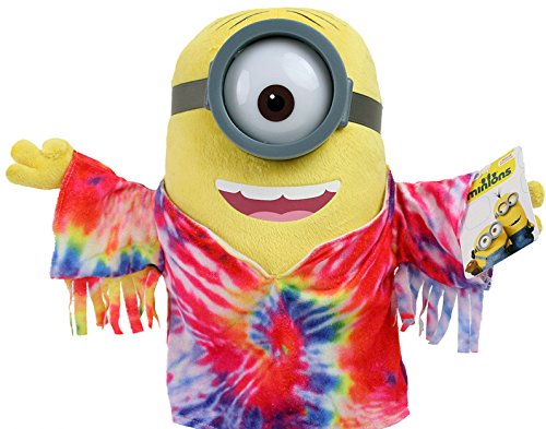 28cm Minions Figura de peluche, minions con Traje y con Gafas de Plástico - Hippie, Hippie