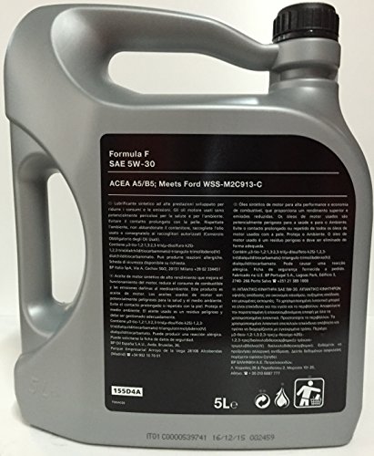 2x 5 L DE ACEITE FORD LONGLIFE FORMULA F 5W30, WSS-M2C913-C (CONTIENE WSS-M2C913-A, WSS-M2C913-B)<br>ACEA A5/B5