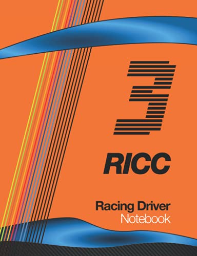 3 RICC Racing Driver: Race Car Livery Cover Vintage Colors with 3 Race Number 2021, World Champion Team, 7.5” x 9.6” Size 110 College Ruled page (55 ... Car Maintenance Schedule log, Birthday Gift