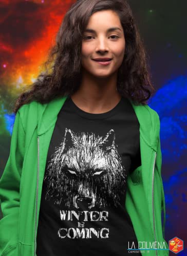 344-Camiseta Winter Is Coming (Fuacka) (Negro, M)