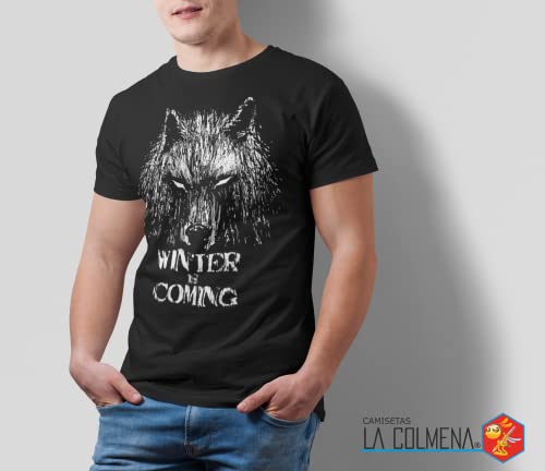 344-Camiseta Winter Is Coming (Fuacka) (Negro, M)