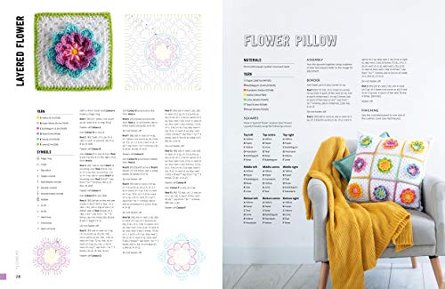 3D Granny Squares: 100 crochet patterns for pop-up granny squares