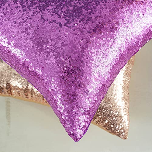 4 fundas de almohada con lentejuelas,40 x 40 cm,funda de cojín decorativa brillante,funda de almohada cuadrada de satén brillante brillante para decoración de sala de estar,fiesta de boda,multicolor