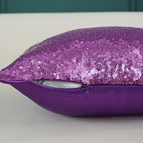 4 fundas de almohada con lentejuelas,40 x 40 cm,funda de cojín decorativa brillante,funda de almohada cuadrada de satén brillante brillante para decoración de sala de estar,fiesta de boda,multicolor