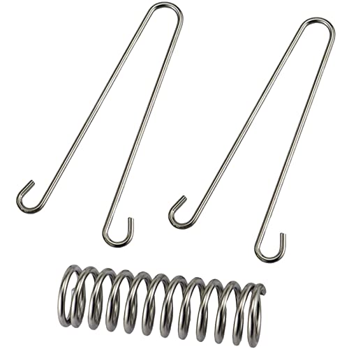 4 muelles tensores para tienda de campaña, accesorios de fijación, inoxidable, muelle de tracción para un montaje seguro, acero inoxidable, resistente al viento, tensor de cuerda