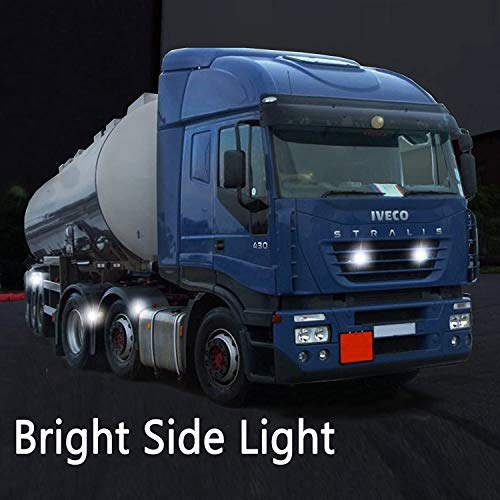 4 PCS LED Luces de Posición Delantera 12V 24V Camión Van Remolques Indicador de la lámpara Blanca para el coche Camión Van Remolques Indicador