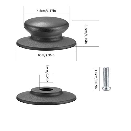 4 Piezas Perillas para Tapa de Cacerola, Asas y Pomos Universales de Repuesto, Mango de Perilla, Pomos Tapa Cacerola, Perilla de Tapa de Olla para Tapas de Ollas y Salsas