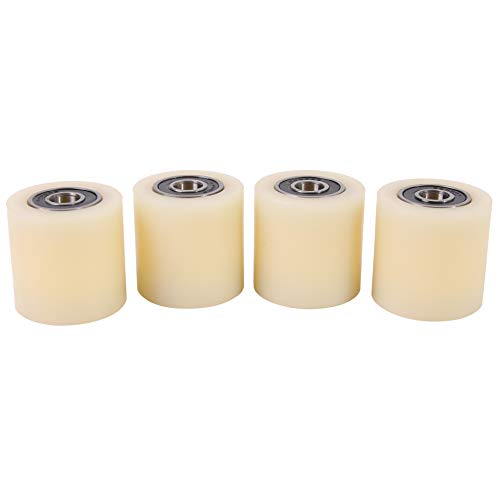 4 ruedas de poliamida de nailon de 40 mm de diámetro x 40 mm de ancho x 10 mm de rodamientos de precisión fabricados en la UE